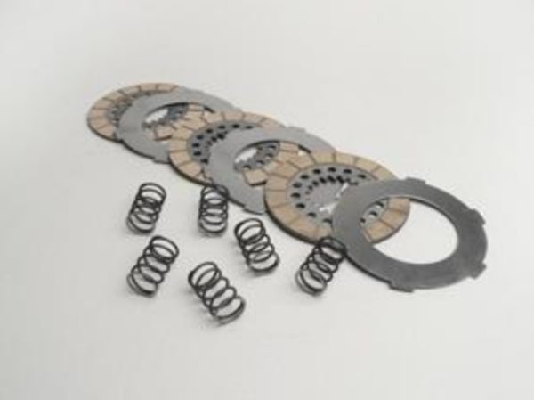Kit Dischi Frizione Vespa (Tipo Originale)Vm1T+Vu1T (3Dischi Guarniti+2Condotti)