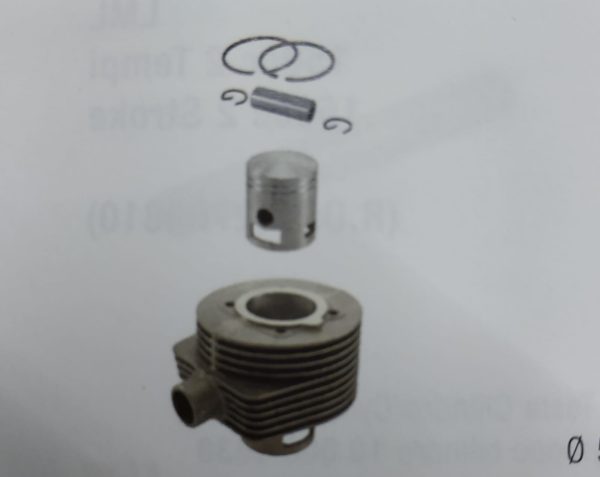 Gruppo Termico 2 Travasi X Vespa 150 Sprint Super Gl Vnb Vbb 57Mm