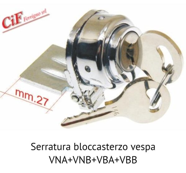 Serratura Bloccasterzo Vespa Vna-Vnb-Vba-Vbb
