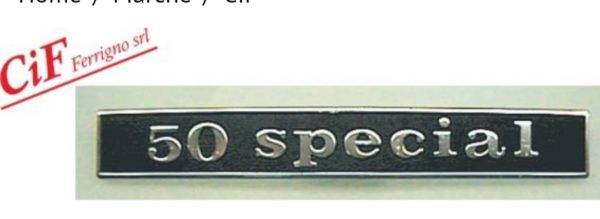 Targhetta Posteriore Per Vespa 50 Special